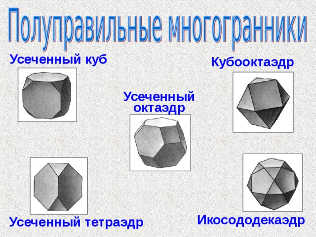 Усеченный октаэдр чертеж