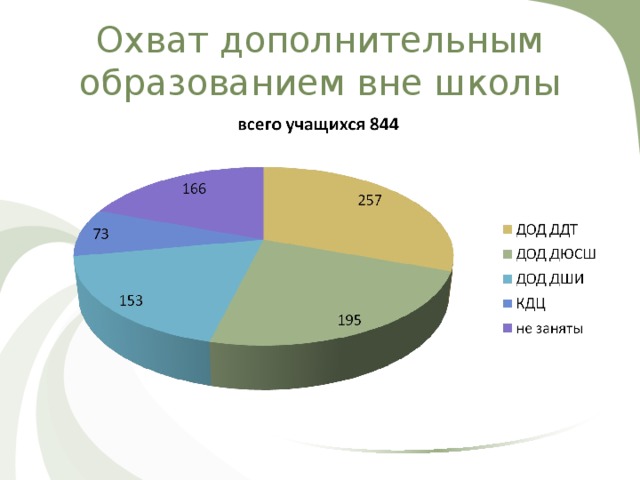 Охват дополнительным образованием вне школы 