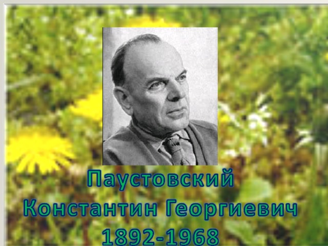 К г паустовский заботливый цветок конспект урока 6 класс презентация
