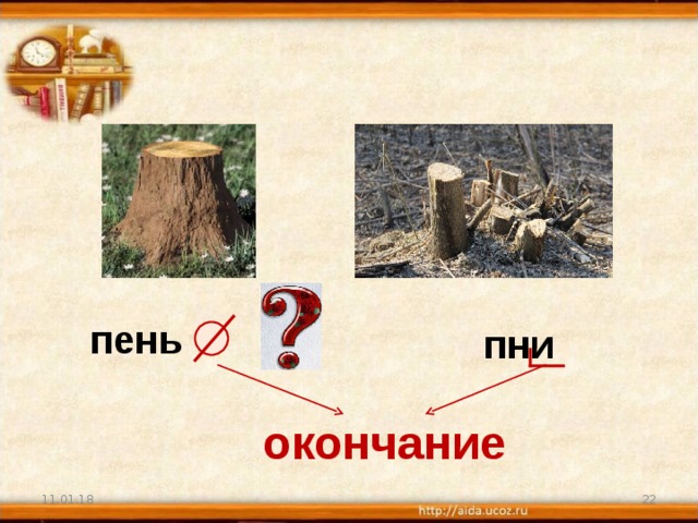 Слово п н е. Пень-пни окончание. Пень корень слова. Окончание в слове пень. Пенёк слово.