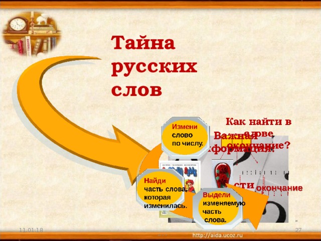 Проект тайна слова