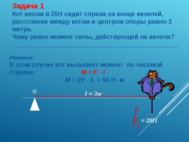 Какое соотношение существует между силами действующими на рычаг и плечами этих сил рисунок