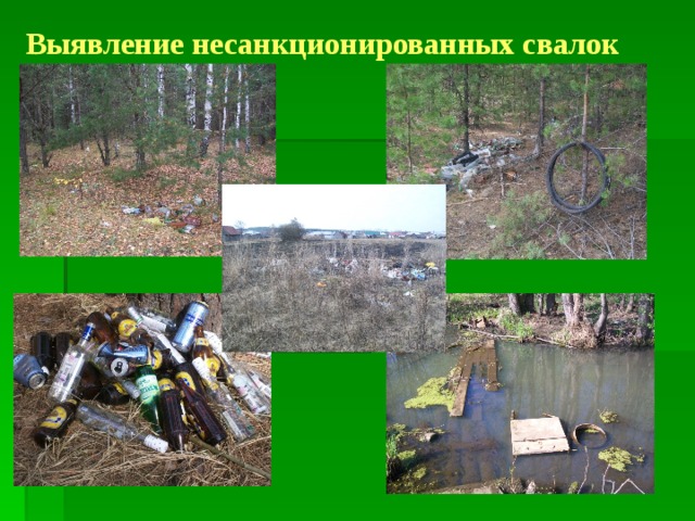 Выявление несанкционированных свалок 