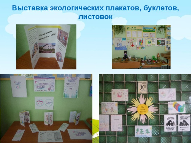 Выставка экологических плакатов, буклетов, листовок 