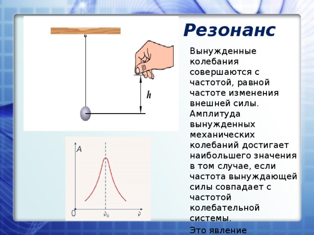 Резонансная амплитуда вынужденных колебаний