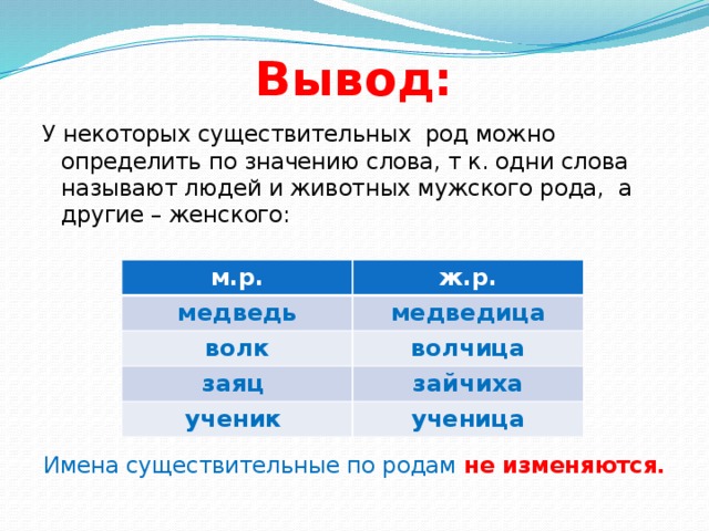 У какого слова нельзя однозначно определить род