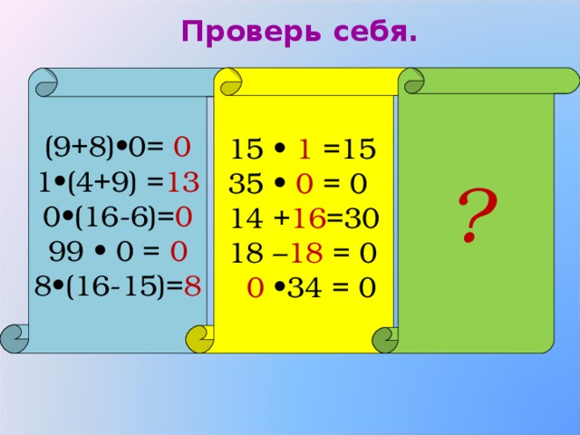 Тренажёр Работа над ошибками на уроке математики - математика, презентации