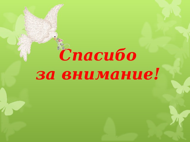 Спасибо  за внимание! 