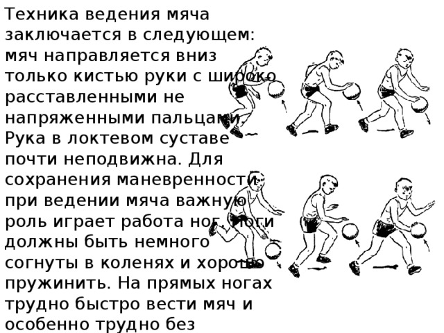 Техника ведение. Техника ведения мяча. Ведение мяча локтевой в баскетболе. Выравнивание ведение мяча. Ведение мяча со сменой рук.