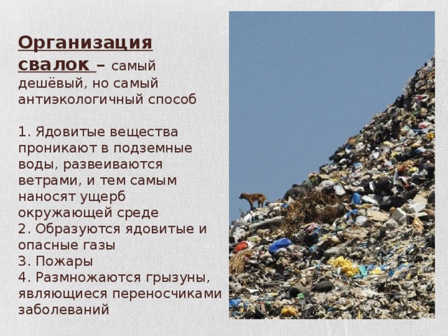 Переработка мусора доклад 3 класс
