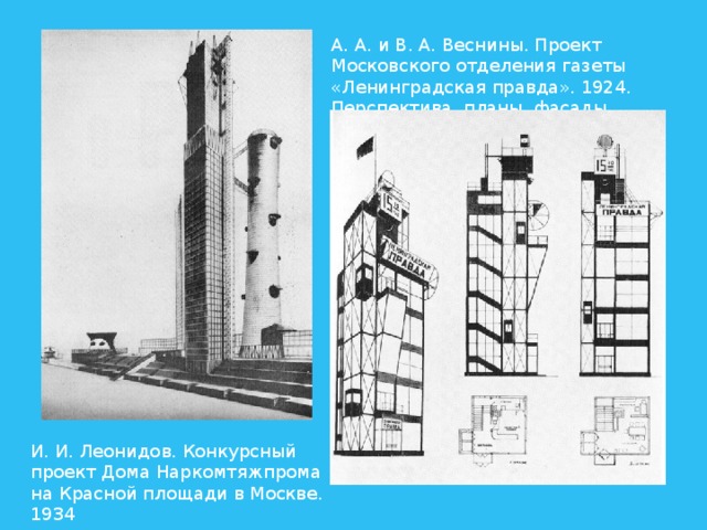 Здание газеты правда. Братья Веснины Ленинградская правда. Проект Ленинградская правда Веснины. Здание Ленинградской правды 1924. Здание Наркомтяжпрома братья Веснины.