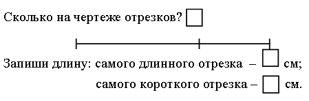 На данном чертеже изображено 6 отрезков