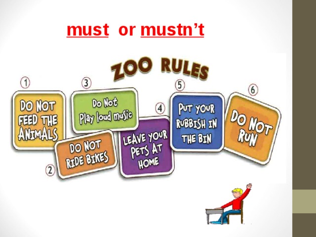 To be must mustn t