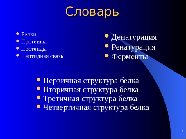 Презентация на тему белки и их структура