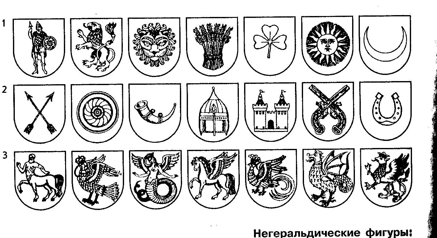 Негеральдические фигуры на гербах
