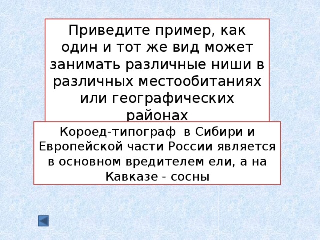 Привела двух. Один и тот же вид может занимать различные экологические ниши. Могут ли разные виды занимать одну экологическую нишу. Может ли 1 вид занимать разные экологические ниши. Может ли один и тот же вид занимать разные экологические ниши пример.