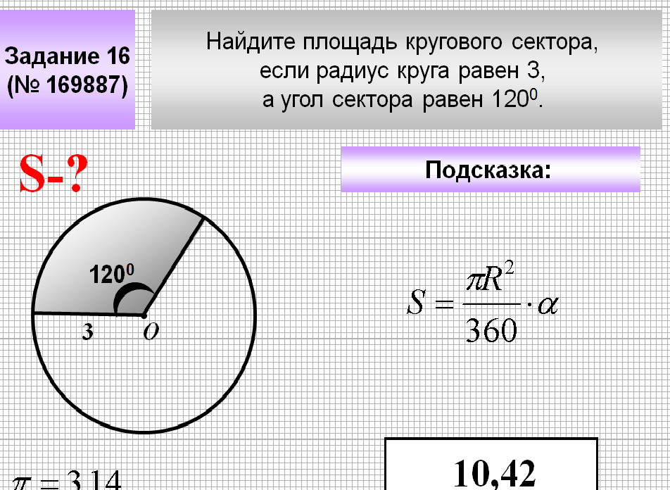 Длина окружности равна 8п вычислите площадь круга ограниченного данной окружностью ответ с рисунком