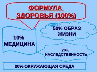 Проект формула здоровья