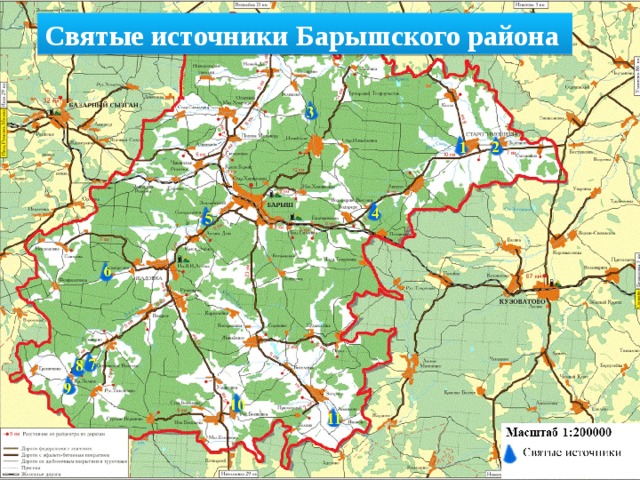 Старая карта барышского района ульяновской области