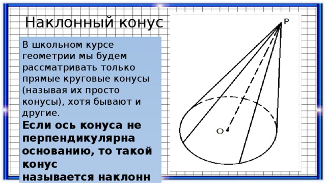 На рисунке изображен круговой конус сопоставьте элементы рисунка с их названиями