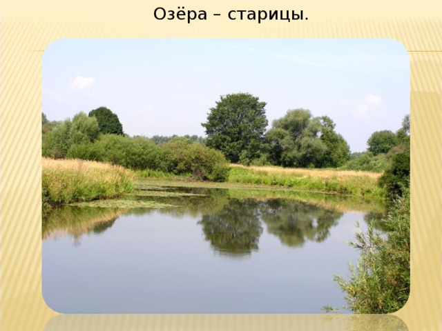 Озёра – старицы. 