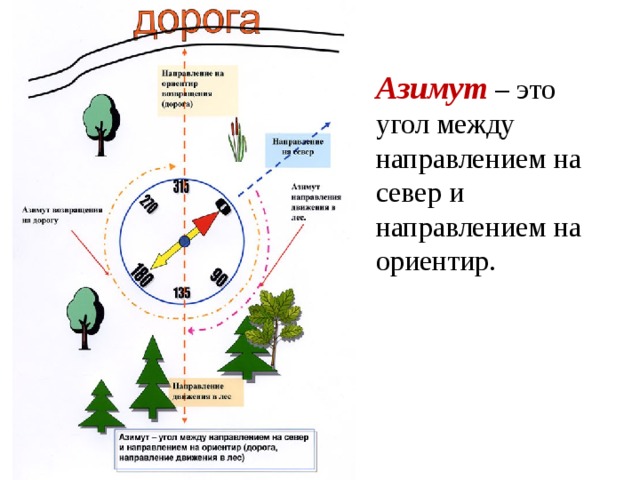 Презентация на тему ориентирование на местности