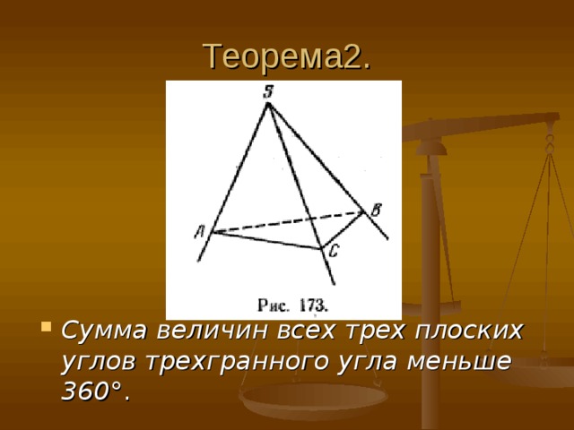 Плоский угол рисунок. Теорема о сумме плоских углов трехгранного угла. Плоских углов выпуклого многогранного. Выпуклый трехгранный угол.