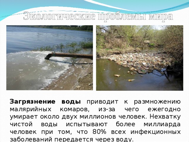 Привести воду. Загрязнение воды приводит к. Приводит в воды России.