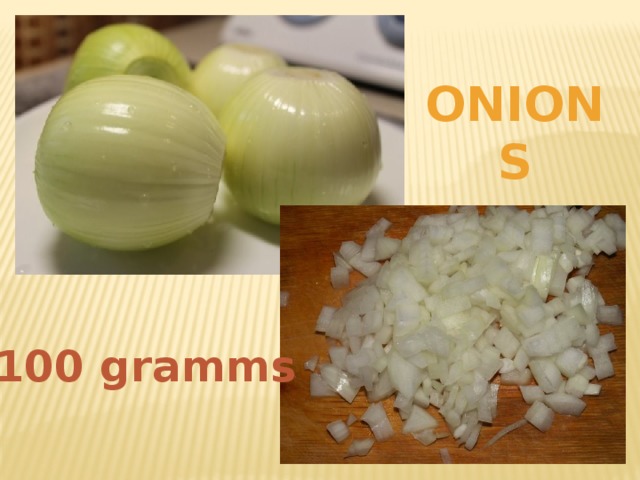 onions 100 gramms