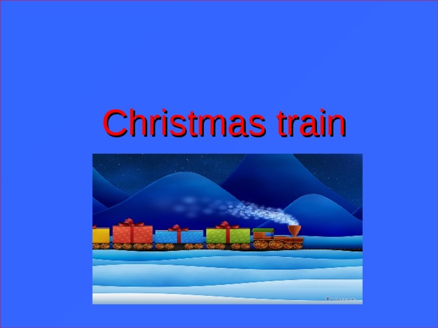  Christmas train     