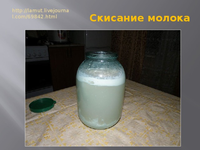 http://lamut.livejournal.com/69842.html Скисание молока 