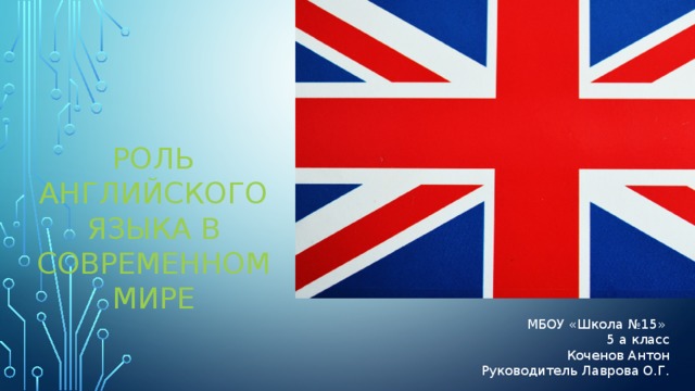 Роль английского языка в современном мире презентация на английском