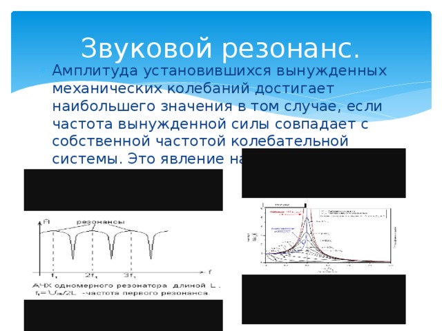 Амплитуда установившихся. Звуковой резонанс. Примеры звукового резонанса. Явление звукового резонанса. Акустический резонанс график.