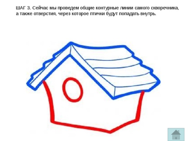 Рисуем скворечник поэтапно презентация 3 класс