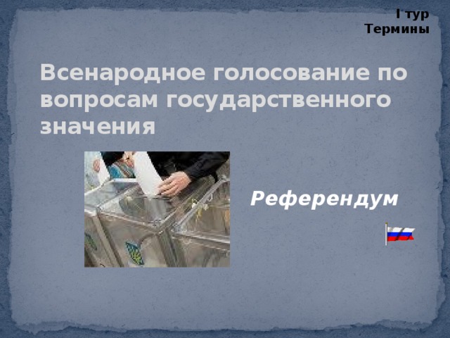 Всенародное голосование по проектам законов и другим вопросам государственного значения