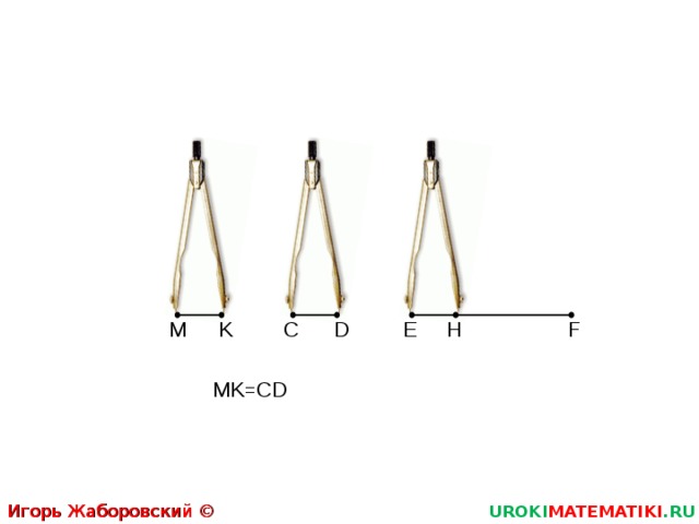F H D K C E M MK=CD Игорь Жаборовский © 2011 UROKI MATEMATIKI .RU  