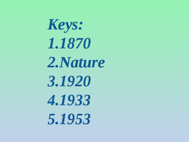 Keys:
