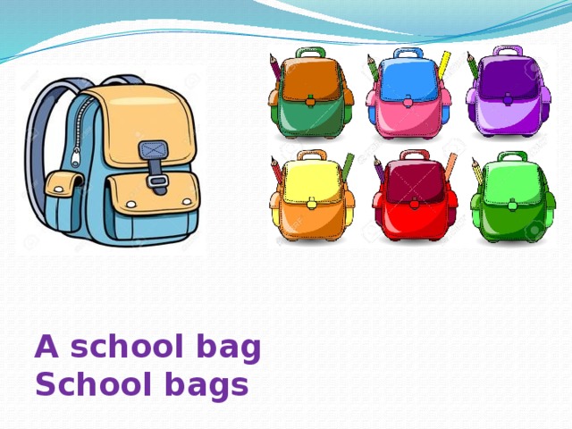 A school bag School bags 