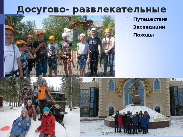 Досугово- развлекательные Путешествия Экспедиции Походы 