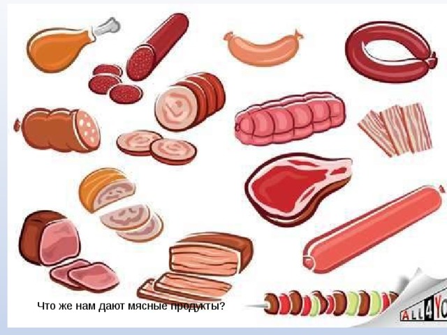 Что же нам дают мясные продукты? 