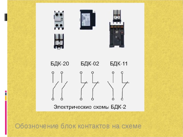 Механическая блокировка контакторов на схеме