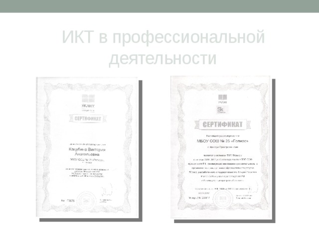 ИКТ в профессиональной деятельности 