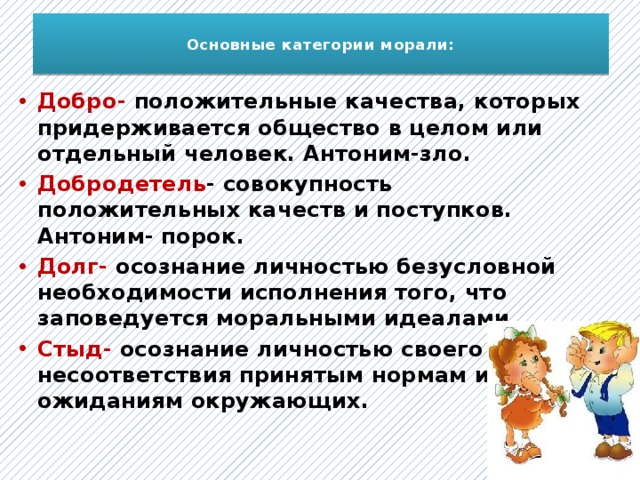 Мораль и нравственные категории - Ольга Юрьевна Петрова