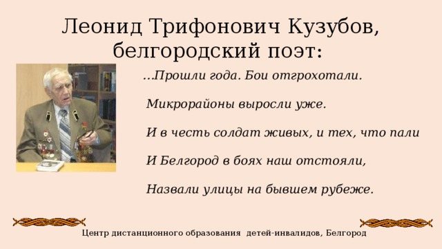 Писатели белгородчины презентация