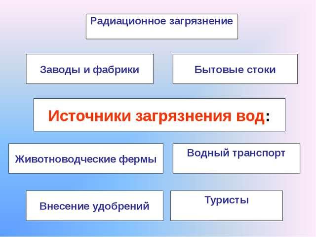 Пример загрязнения воды в россии Методическая разработка урока Воды суши 10 класс