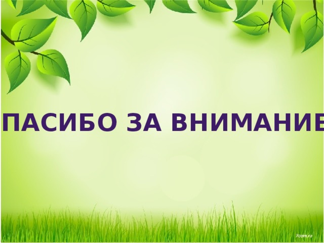 Спасибо за внимание! 