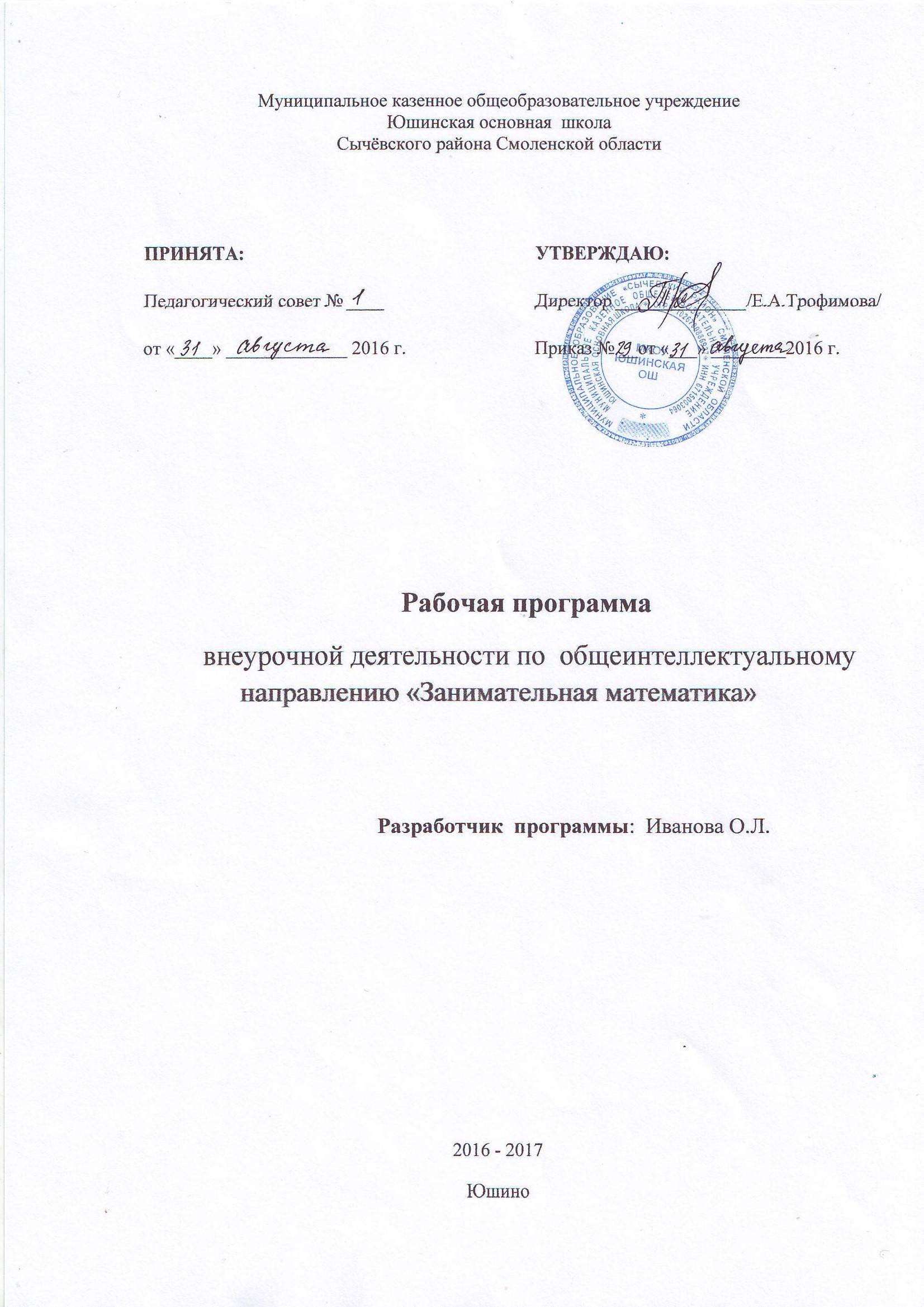 Рабочая программа внеурочной деятельности занимательная математика. Тит лист рабочей программы внеурочной деятельности. Титульный лист рабочей программы по математике. Титульник программы Кружка по математике. Рабочая программа для ГПД титульник.