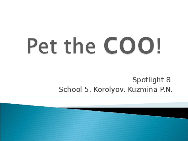 Spotlight 8 School 5. Korolyov. Kuzmina P.N. 