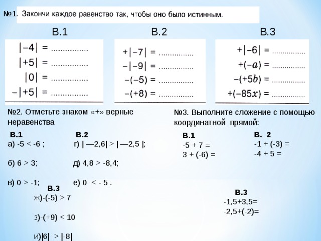 Как считать примеры с отрицательными числами Презентация "Сложение отрицательных чисел"