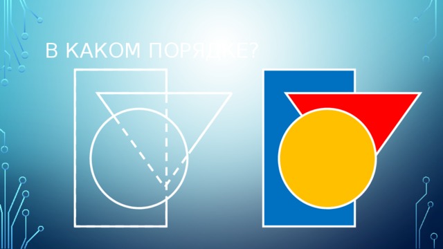 В каком порядке?